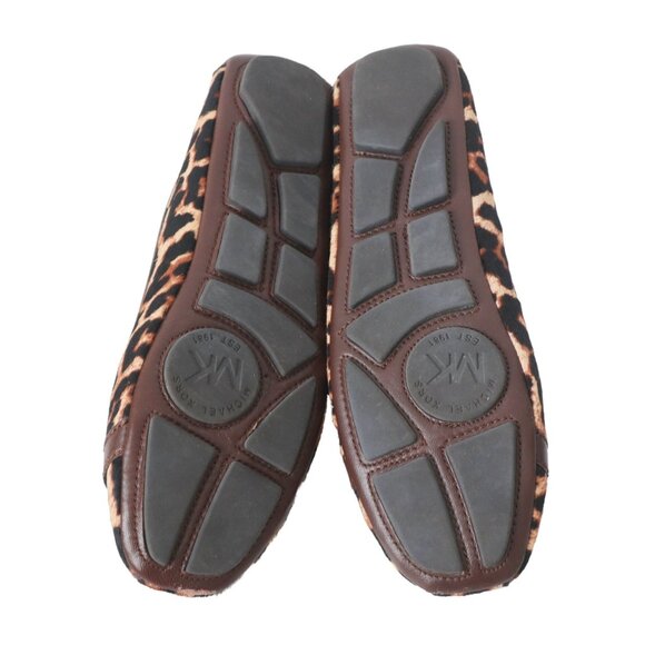 Michael Kors Leopard Print Calf Hair Moccasin Shoes Size 8.5 - Picture 5 of 9